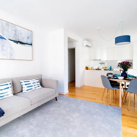 公寓 Blue By The River 2 - Elegant Two-bedroom In Santos Lisboa